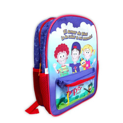 Mochila Infantil Biper  El Amor De Dios Le Da Color A Mi Mundo. Biper.