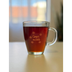 Taza De Vidrio.transparente. Confia En Dios