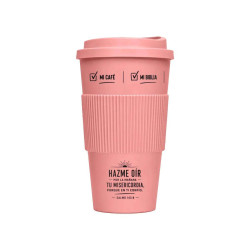 Vaso Térmico Para Café - Tu Misericordia - Rosa