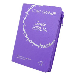 Biblia Rvr 1960 Con Cierre Lila
