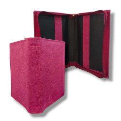 FUNDA MEDIANA ESTAMPADA ROSA