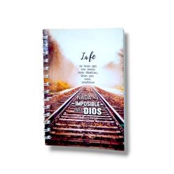 CUADERNO A5 ANILLADO TAPA FLEXIBLE...