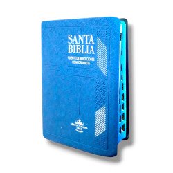 BIBLIA MEDIANA rvr042cLMFBTI AZUL...