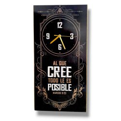 RELOJ DE PARED AL QUE CREE TODO LE ES...