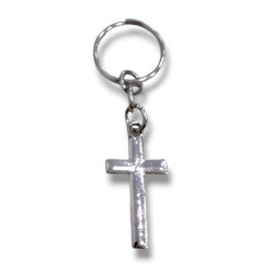 LLAVERO CRUZ. METALIZADO JDC