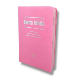 BIBLIA GRANDE RVR1960 VINILICA ROSA