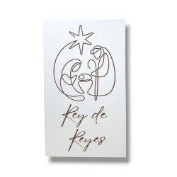 CUADRO NAVIDEÑO REY DE REYES. 22 x 12...