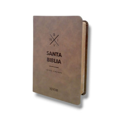 BIBLIA NVI 040 LG. MEDIANA. MARRON...
